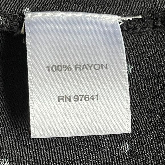 J. Jill Pure Jill Blouse Top Women Size S Black Polka Dot 100% Rayon Button Up - Picture 5 of 13